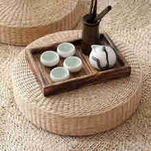 40cm Tatami Cushion Round Straw Weave Handmade Pillow Floor Yoga Chair Seat Mat 2024 - buy cheap