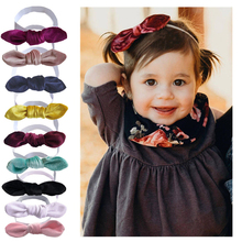 Cute Baby Headband Velvet Girls Headbands Elastic Headbands Headwear Newborn Hair Band Toddler Headband Baby Hair Accessories 2024 - buy cheap