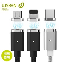Wsken USB Magnetic Charging Cable For iPhone Xs 8 7 6 6s Qc2.0 Fast Charger Wire Micro USB Type C Cable For Samsung Mobile Phone 2024 - buy cheap