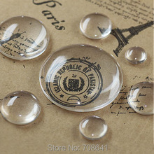 6mm - 30mm Clear Magnifying Glass Circle Round Dome Cabochons Cameo Cover Flat Back Fits Cameo Settings DIY Jewelry Findings 2024 - buy cheap