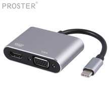 PROZOR compatible con HDMI Cable Hub USB 3,1 tipo-C a USB 3,0 tipo C adaptador/cargador hembra para Macbook 4K Adapter 2024 - compra barato