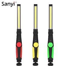 Sanyi портативный COB фонарик USB Перезаряжаемый светодиодный рабочий свет Магнитный Подвесной Фонарь для ремонта автомобиля Встроенный аккумулятор 2024 - купить недорого