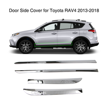 Cubierta de línea lateral de puerta cromada ABS, moldura protectora para Toyota RAV4 2013-2018, 4 unidades 2024 - compra barato