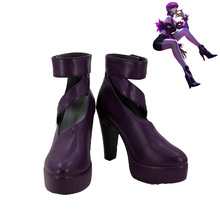 LOL League of Legends KDA Evelynn Cosplay Shoes Violet High Heel Women Boots Version 1 2024 - buy cheap