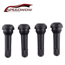 SPEEDWOW 4PCs/set Universal Car Wheel Tire Valve Stems TR414 Tubeless Car Tyre Tire Valve Snap-in Valve With Dust Caps Tyre Cap 2024 - buy cheap