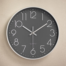 12 Inch Creactive Plastic Wall Clock Digital Scale Quartz Watch for Kids Rooms Bedroom Living Room Hanging Clock Home Decoration 2024 - buy cheap