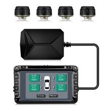 Sistema de supervisión de presión de neumáticos USB sensores internos Android navegación vehículos neumáticos alarma de presión con 4 sensores externos 2024 - compra barato