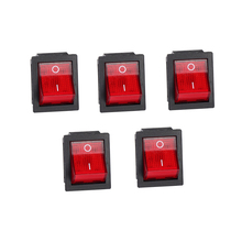 Interruptor de luz iluminado de 4 pinos, botão liga/desliga de 2 posições, interruptor vermelho azul verde amarelo