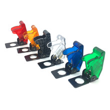 1 peça cores 12mm tampa do interruptor de alternância à prova de poeira botas impermeáveis proteção de plástico tampa do interruptor de segurança