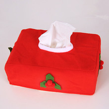 Christmas Rectangle Applique Tissue Box Cover Paper Holder Home Table Decoration Napkin Rings 2024 - buy cheap