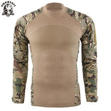 Camiseta táctica de manga larga de algodón para hombres, camisa de rana de combate de generación III, camisas de camuflaje de entrenamiento, ejército militar de EE. UU., uniforme Airsoft 2024 - compra barato