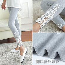 New Fashion Womens Lace Crochet Sexy Skinny Leggings Stretch Jeggings Pants 2024 - buy cheap