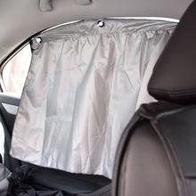 Cortina Universal para ventana lateral de coche, parasol de tafetán de poliéster 190T con ventosa, protección UV, 2 piezas 2024 - compra barato