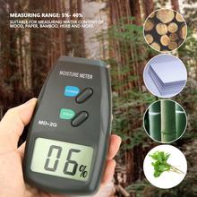 Цифровой измеритель влажности дерева, 2-контактный гигрометр для дерева, высокая точность 2024 - купить недорого