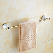 Towel Bars Gold Silver Double Towel Bar Towel Holder Solid Brass Made Wall Mounted Bath Products Bathroom Accessories 2024 - buy cheap