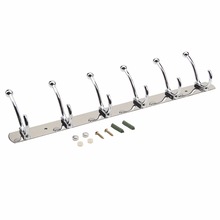 Stainless Steel 4 Hooks Rack Wall Mounted Coat Hat Clothes Hanger Rack Hook Bathroom Towel Hanging Holder 2024 - buy cheap