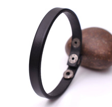 Classic Cool Genuine Leather Bracelet Cuff Wristband Adjustable Couple Men Women 2024 - buy cheap