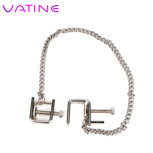VATINE Stainless Steel Metal Chain Breast Clips Adult Games Nipple Clamps Erotic Toys Sex Toys for Couple Nipple Stimulator 2024 - buy cheap