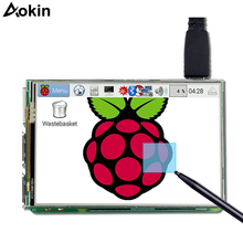 Aokin для Raspberry Pi 3/2 сенсорный экран дисплей 3,5 дюймов ЖК-дисплей для Raspberry 3 Модель B/b + с сенсорной ручкой 2024 - купить недорого