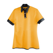 Latex Top 0.4mm Rubber Sports Yellow and Black Short Sleeve T-Shirt Size XXS-XXL 2024 - buy cheap