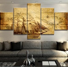 5 Piece HD Print Painting Ancient Navigator Cuadros Decoracion Paintings on Canvas Wall Art for Home Decorations Wall Decor 2024 - buy cheap