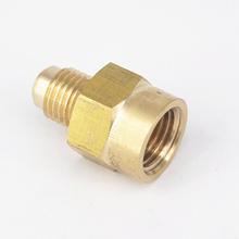 SAE Male 7/16"-20 UNF Fit Tube OD 1/4" - 1/4" NPT Female Brass SAE 45 Degree Pipe Fitting Connectors 1000 PSI 2024 - buy cheap