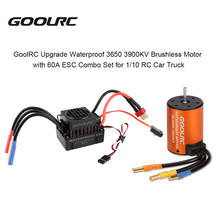 GoolRC Upgrade Waterproof 3650 3900KV Brushless Motor with 60A ESC Combo Set for 1:10 RC Car Truck Vehicle Model Part 2024 - buy cheap