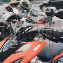 Motorcycle Electroplate Scooter Modified Front Windshield Windscreen Viser Visor For YAMAHA NVX155 AEROX155 NVX 155 AEROX 155 2024 - buy cheap