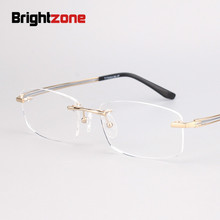 Óculos de miopia de titânio puro, óculos masculino de negócios lentes de ótica leve transparente para computador 2024 - compre barato