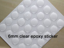 100PCS 6mm Round Clear Epoxy Domes Transparent Gloss Cover for Bottle Caps DIY Jewelry 2024 - buy cheap