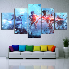 Home Decor Poster HD Pictures Prints Canvas 5 Piece Modular Battlefield 5 Gema Living Room Art Decorative Painting Framed 2024 - buy cheap