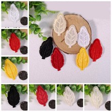 High quality Embroidery Fashion Leaf Patch Iron On Stickers Umbrella Appliques Cute Patches For Stickers Badges DIY Accessories 2024 - buy cheap