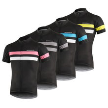 Мужская быстросохнущая дышащая футболка для велоспорта с коротким рукавом, для занятий спортом на открытом воздухе, для езды на велосипеде, для бега, дышащая и Влагоотводящая 2024 - купить недорого