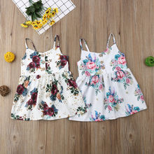 Toddler Baby Girls Flower Strap Dress Little Girl Princess Sleeveless Backless Dresses Sundress Summer Clothes 1-3T 2024 - buy cheap