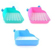 Pet Cat Rabbit Pee Toilet Plastic Small Animal Toilets Hamster Guinea Pig Litter Tray Corner Pet Litter Training Tray 28*22*15cm 2024 - buy cheap