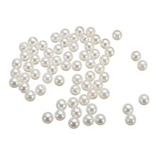 100pcs/set 6mm Pearl Studs Acrylic White Pearls Rivets Spikes for DIY Leather Bag Footwear Clothes Decorations 2024 - buy cheap