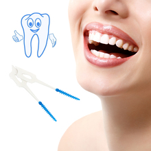 Oral care palitos de dentes 40 unidades/pacote dentes vara escova macia massagem gengivas escova interdental fio dental palito 2024 - compre barato