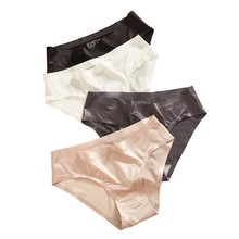ERAEYE-ropa interior Sexy transpirable de secado rápido para mujer, bragas de cintura baja, ultrafinas, seda de hielo, 4 unids/lote 2024 - compra barato