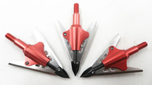 3Pcs Red Blood Broadheads Archery Points with 2 Blades 100 Grain 2024 - buy cheap