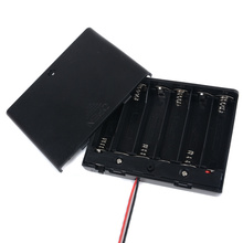 1pc 1.5V 6x AA Battery Holder Case Slot Holder Plastic Storage Box With OFF/ON Switch Wires 2024 - buy cheap