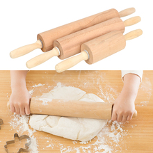 47cm/41cm/31cm Dumpling Pizza masa rodillo para repostería rodillo de madera con rodamiento de bolas mango galletas herramienta para hornear galletas 2024 - compra barato