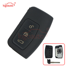 Kigoauto caso chave inteligente 3 botão para ford focus mondeo c-max incluído chave de emergência hu101 2024 - compre barato