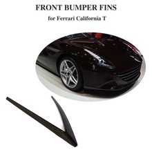 Front Bumper Fins For Ferrari California T Base Convertible 2-Door Coupe 2015 - 2018 Carbon Fiber Fender Vent Trims 2pcs 2024 - buy cheap