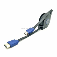 Free Shipping Retractable High Speed HDMI-compatible 1.4 Male to Male Video HDTV Cable 1.5m  Supports Ethernet 3D & Audio 2024 - buy cheap