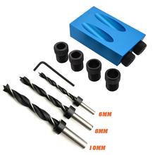 14PCS 15 Degree Angle Woodworking Positioner Kit Drive Adapter for Angle Drilling Holes Guide Dowel Jig Wood Tools Limit Ring 2024 - buy cheap