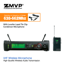 Professional SLX14 UHF Wireless Microphone Karaoke System with Cordless Bodypack Transmitter Lavalier Lapel Clip Mic 638-662Mhz 2024 - buy cheap