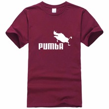 2019 funny tee cute t shirts homme Pumba men short sleeves cotton tops cool tshirt lovely kawaii summer jersey costume t-shirt 2024 - buy cheap