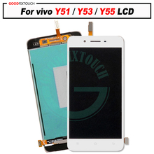Высокое качество для vivo Y51 / Y53 / Y55 ЖК-дисплей Дисплей + кодирующий преобразователь сенсорного экрана в сборе запасные части для vivo Y51 Y53 ЖК-дисплей 2024 - купить недорого
