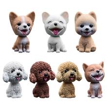 Car Shaking Head Dog Ornaments Car Swing Dog Cartoon Car Doll Nodding Dog Car Shake Head Dog Dolls Decoration Ornaments Toys 2024 - buy cheap