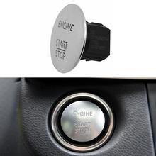 Interruptor de ignição automotiva, acessório para o interior do carro, botão liga e desliga, prata, para todos os modelos de benz 2024 - compre barato